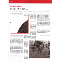 2008-1 - Umweltschutz – Energie ist derzeit … (1. Teil)