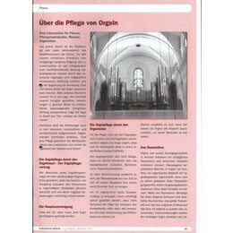 2013-4/1 - Orgel - Über die Pflege von Orgeln - Seite 1